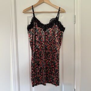 Mango Floral Velvet Lace Dress
